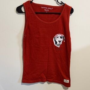 Tropical World Graphic sleeveless top